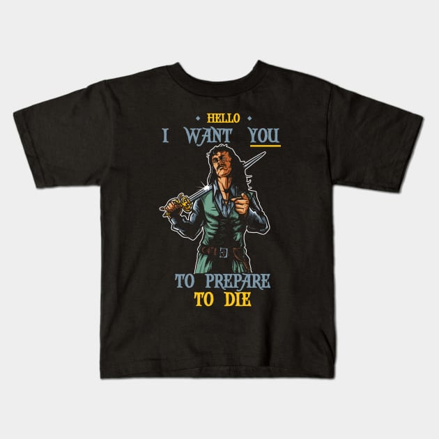 Inigo Wants You Kids T-Shirt by AndreusD